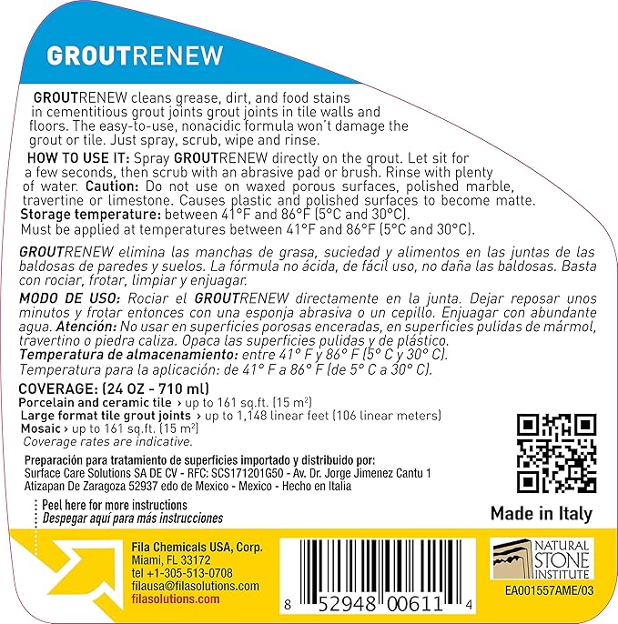 FILA Filagrout Net 24 OZ, Grout Cleaner - Image 4
