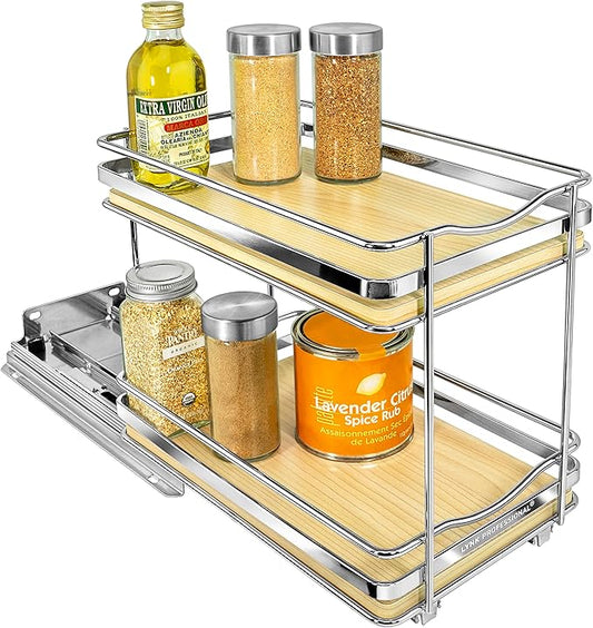 LYNK PROFESSIONAL® Élite™ Pull Out Spice Rack Organizer by LYNKPROFESSIONAL
