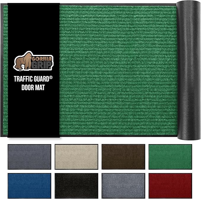 GORILLA GRIP Traffic Guard Door Mat, Heavy Duty Welcome Mats, Commercial Office by GorillaGrip