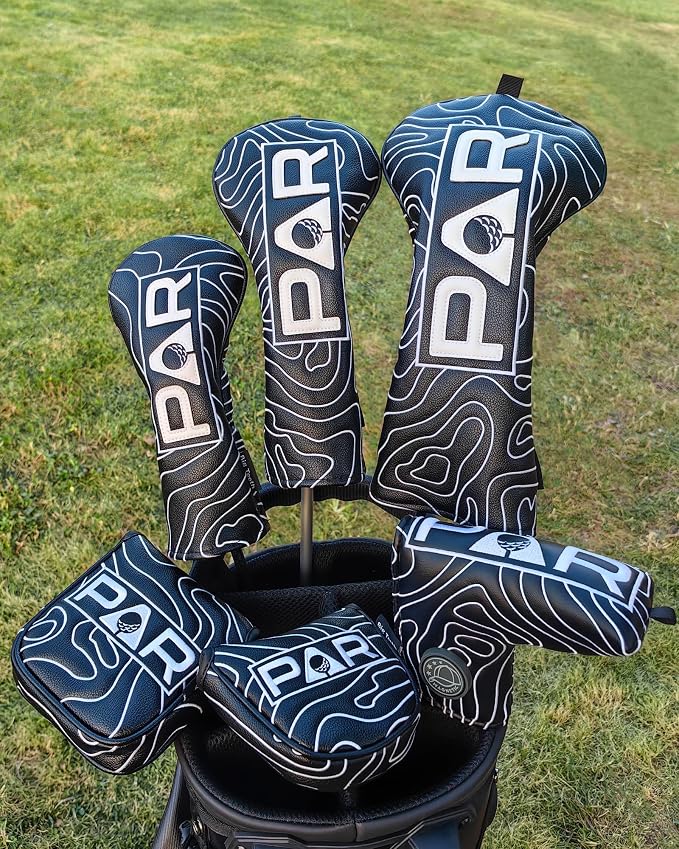 Big Teeth Golf Club Covers Full Set Driver Headcover Fairway Wood Hybrid Golf - Image 2