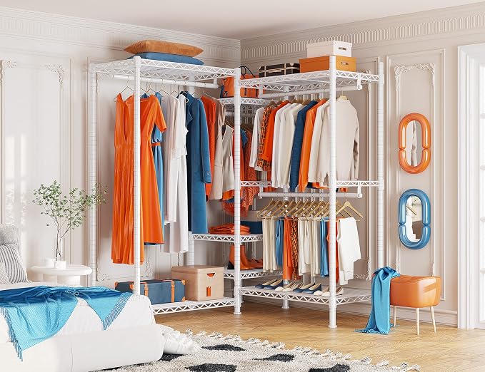 Raybee Clothing Racks for Hanging Clothes Heavy Duty Clothes Rack Load 750LBS - Image 3
