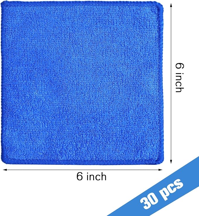 Tanlade Microfiber Cleaning Cloth 6"x6" Cleaning Rags Reasonable Kitchen Towels - Image 2