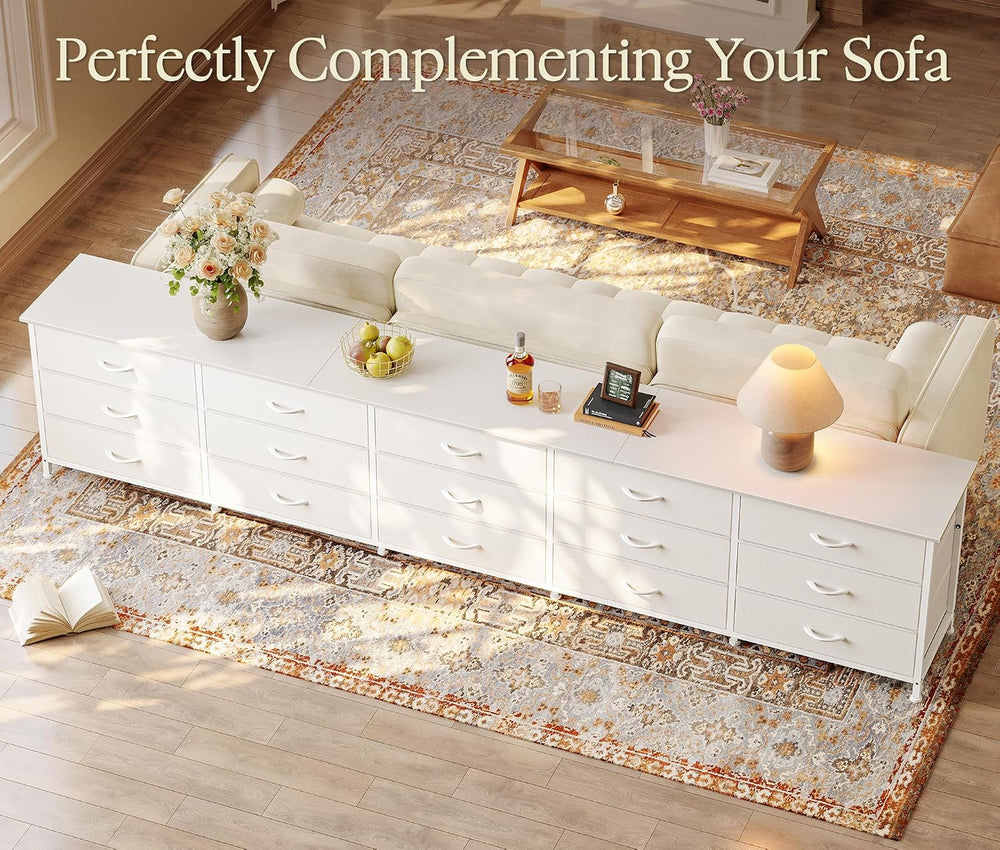 Huuger 94.5 Inch Extra Long Dresser for Bedroom, Large Dresser for Closet