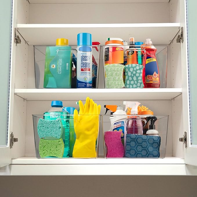 ClearSpace Clear Plastic Storage Bins – XL 4 Pack Perfect - Image 2