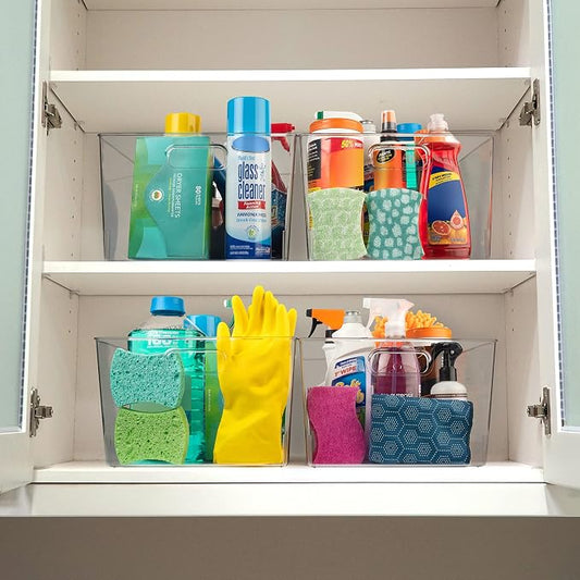 ClearSpace Clear Plastic Storage Bins – XL 4 Pack Perfect - Image 2