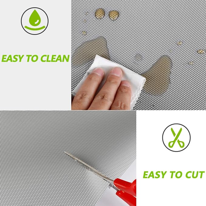 Kitchen Shelf Liner Drawer Liners, Non-Adhesive Refrigerator Liners Waterproof - Image 4