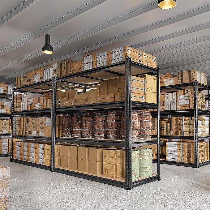 REIBII 48" W Garage Shelving Heavy Duty 2550 LBS Storage Shelves 4 Tier Heavy - Image 7