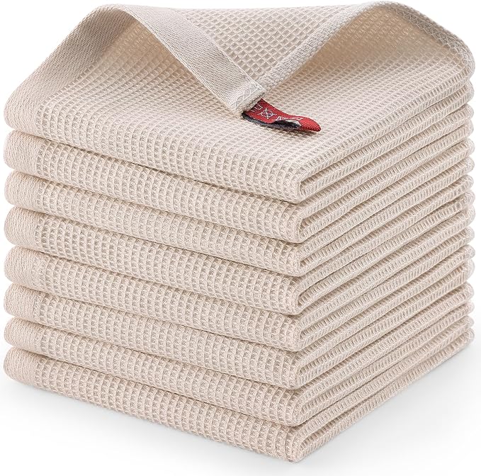 Homaxy 100% Cotton Waffle Weave Dish Cloths by Homaxy