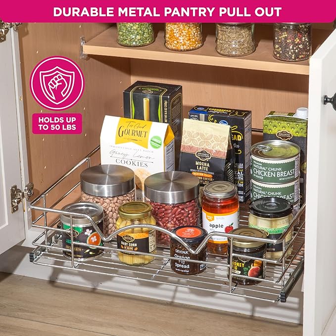 HOLDN’ STORAGE Heavy-Duty Premium Collection Pull Out Cabinet Organizer - Image 4