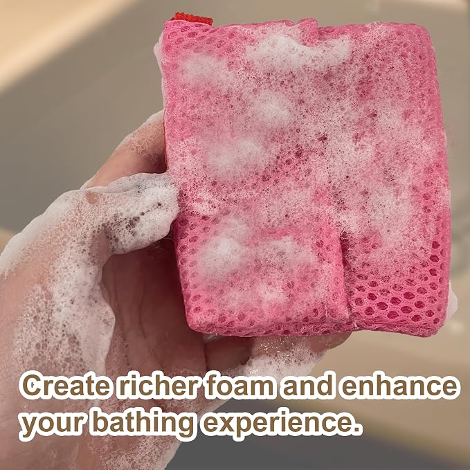 2 Pack Soap Bag Different Roughness Deep and Gentle, Bar Soap Pouch Saver Pocket - Image 5