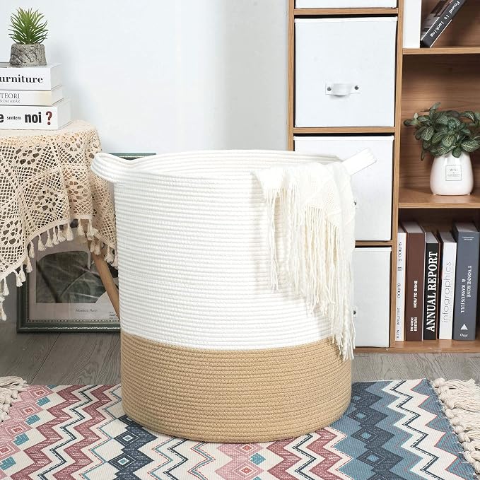 MINTWOOD Design 83L Extra Large 20x18in Decorative Woven Cotton Rope Blanket - Image 6