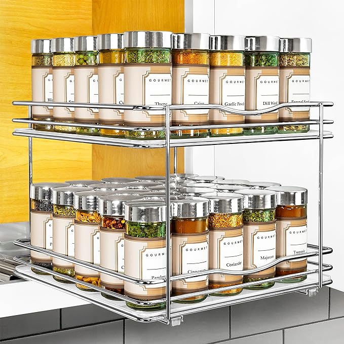 LYNK PROFESSIONAL® Pull Out Spice Rack Organizer by LYNKPROFESSIONAL