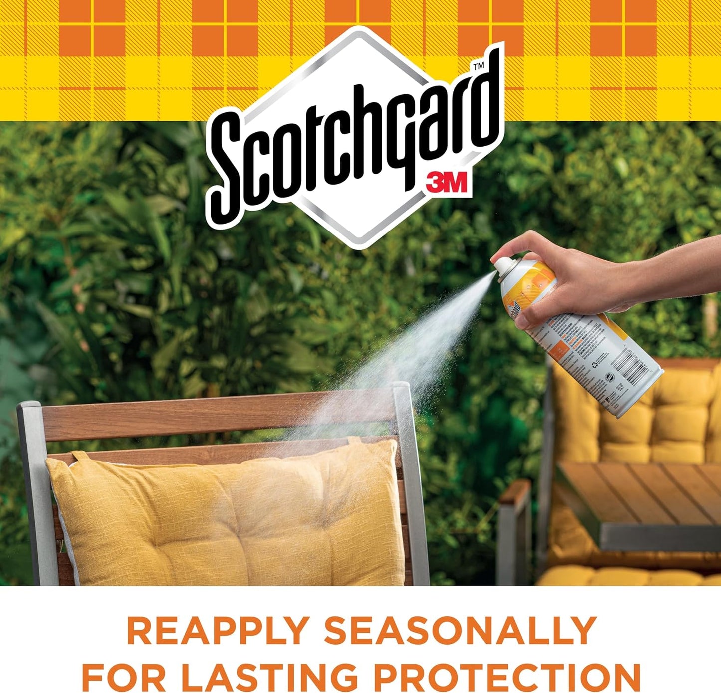 Scotchgard Water & Sun Shield Outdoor Fabric Protector Spray, UV Protection and Water Protection for Patio Furniture, Upholstery & More – 10.5 oz Aerosol (3 Cans)