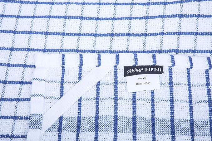 AMOUR INFINI Terry Dish Towels Pack of 4 Highly Absorbent Quick Dry Super Soft - Image 6