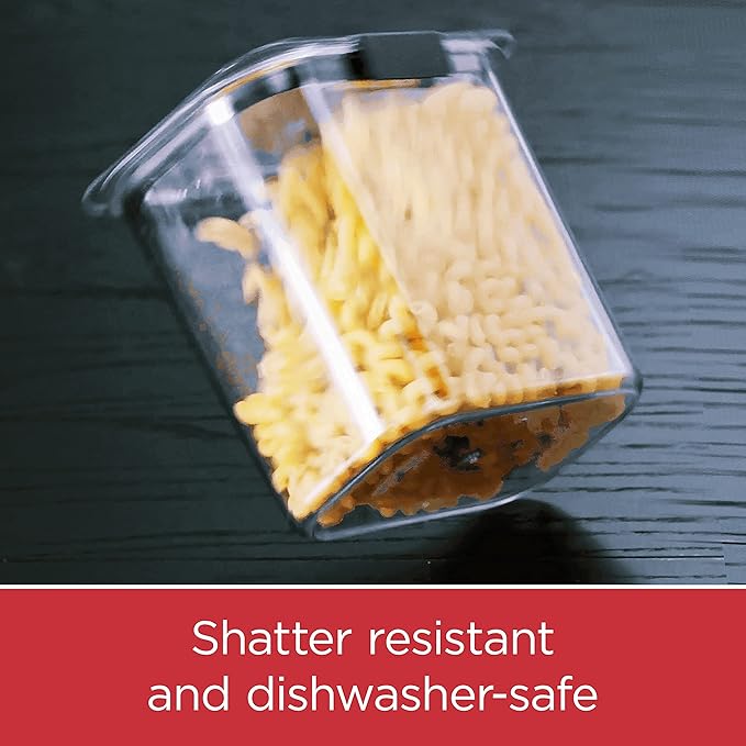 Rubbermaid Brilliance Plastic Food Storage Pantry Baking Set, 3 Containers - Image 6