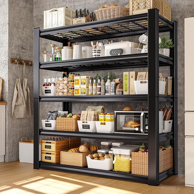REIBII 3010LBS Storage Shelves 72" H Garage Shelving Heavy Duty Metal Shelving - Image 4