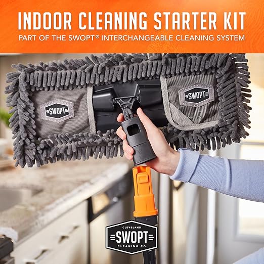 SWOPT Indoor Kit — Includes 18” Dust Mop, Cotton Mop, Angle Broom, 48” and 60” - Image 5