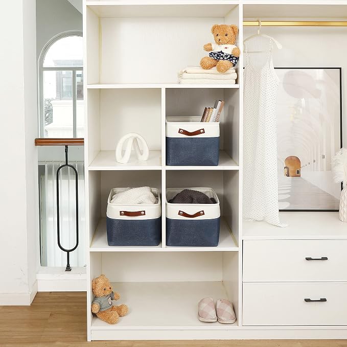 OrganiHaus Large Fabric Storage Baskets - Image 5