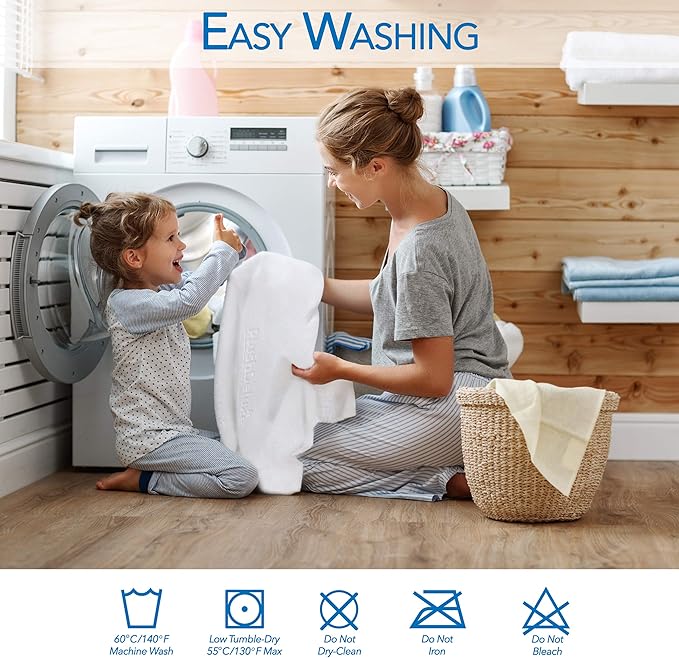 PlushDeluxe Premium Viscose Mattress Protector – Cal-King Size, Waterproof - Image 5