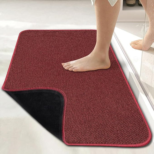 Bath Mat, Ultra Thin Bathroom Rugs, Rubber Bath Mats by BosapDirect