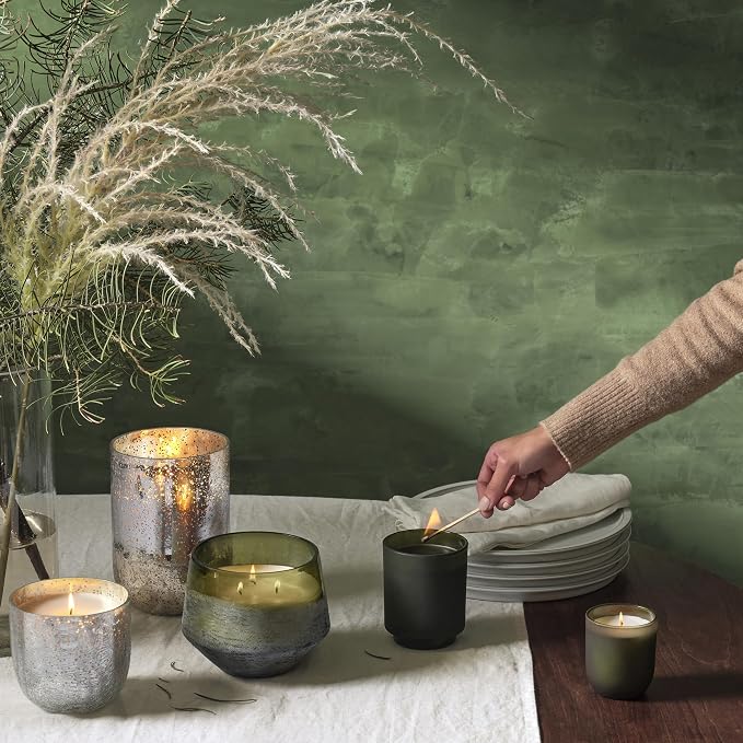 ILLUME Refillable Boxed Glass Candle, Balsam & Cedar - Image 8