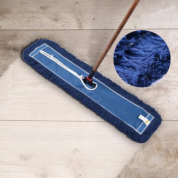 Matthew Cleaning 24'' Industrial Strength Cotton Dust Mop Refill Washable - Image 7