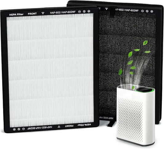 2 Pack HAP602 Replacement Filters Compatible by Granatan