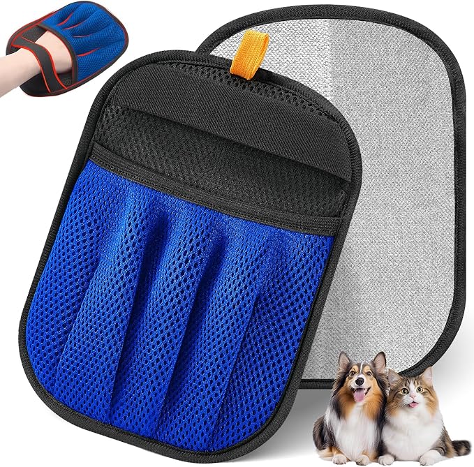 Pet Hair Removal Tool for Cats & Dogs, 2025 New Upgraded Electrostatic Gloves by Unknown