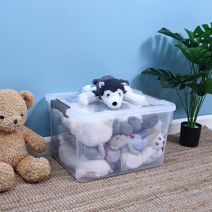 Citylife 32 QT Plastic Storage Bins - Image 4