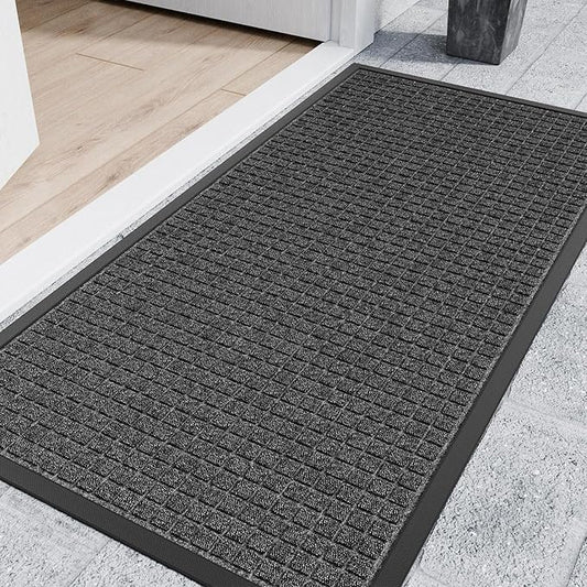 Indoor Outdoor Front Door Mats, Garage Entrance, Stain and Fade Resistant by Futurwit