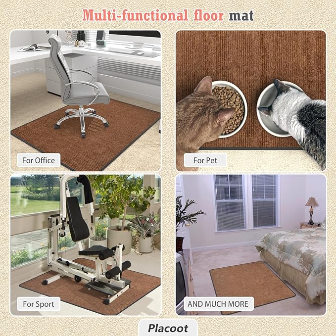 Heavy Duty Office Chair Mat for Carpet and Hardwood Floor Bohemian Desk Chair - Image 4
