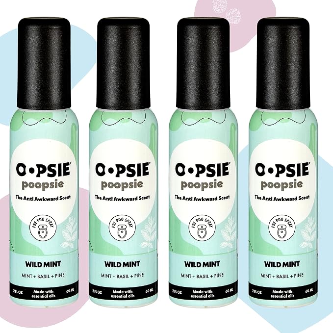 OOPSIE POOPSIE - Wild Mint - Before & After You Go Toilet Spray 2oz - Portable - Image 7