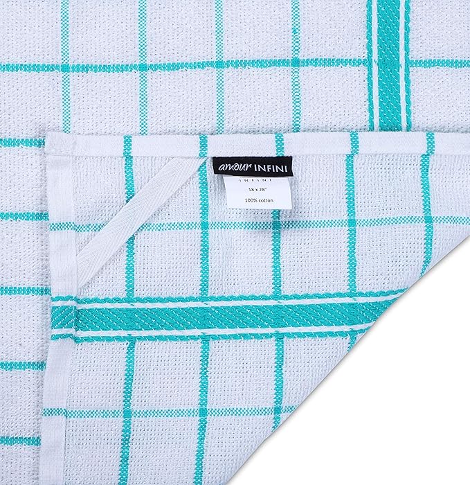 AMOUR INFINI Terry Cotton Kitchen Towels 4-Pack - Image 6