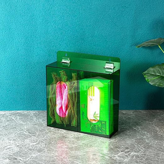 Wall Mounted Glove Dispenser, Hairnet Shoe Cover Dispenser，Acrylic Glove Box - Image 4