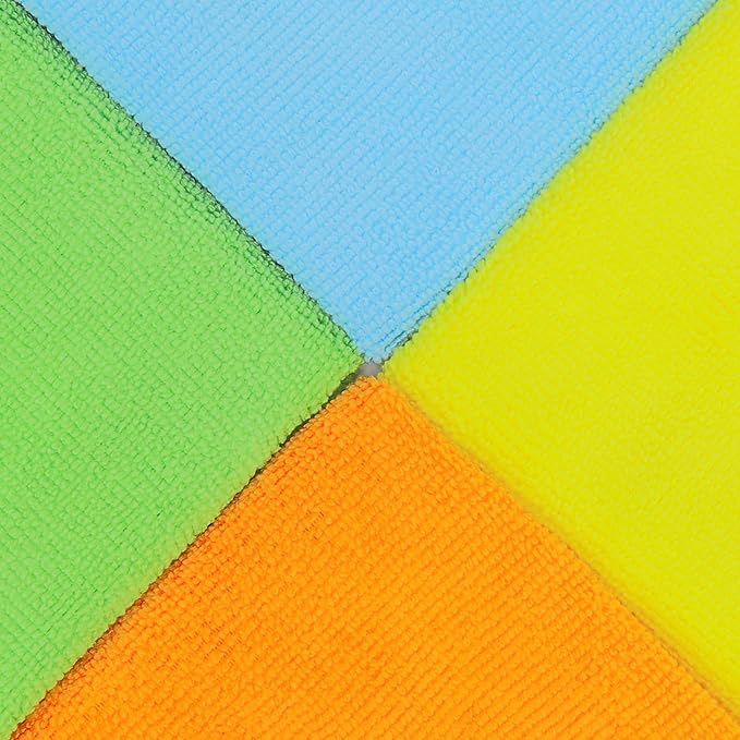 Simple Houseware Microfiber Cleaning Cloth 20 Pack, 4 Colors - Image 3