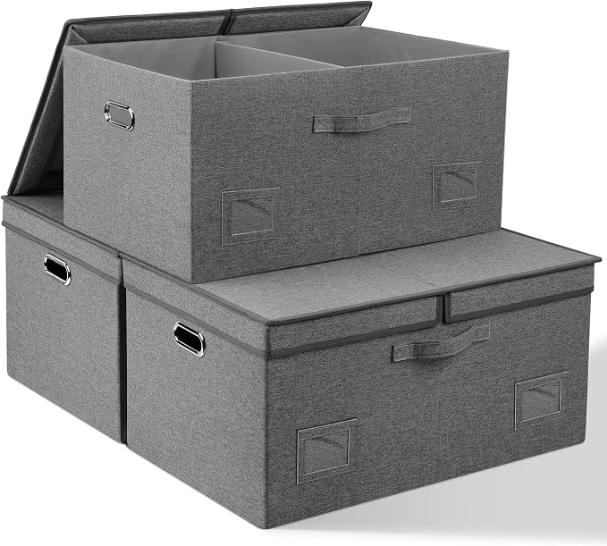 75 Quarts Extra Large Decorative Storage Bins by GraciadecoStorage