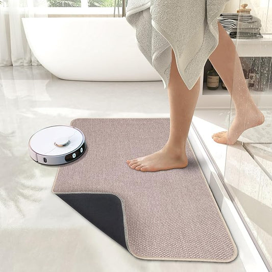 Bath Mat, Ultra Thin Bathroom Rugs, Rubber Bath Mats - Image 2