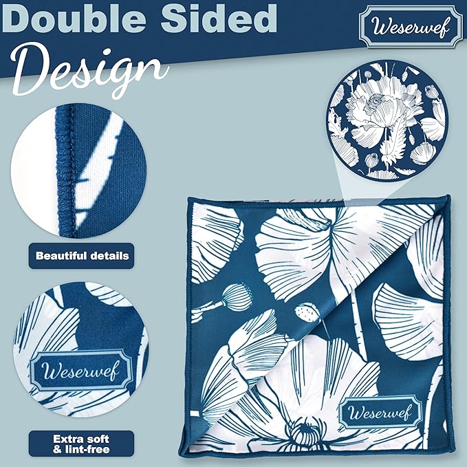 WESERWEF Design Microfiber Glasses Cleaning Cloth – Premium Cleaning Cloth - Image 3
