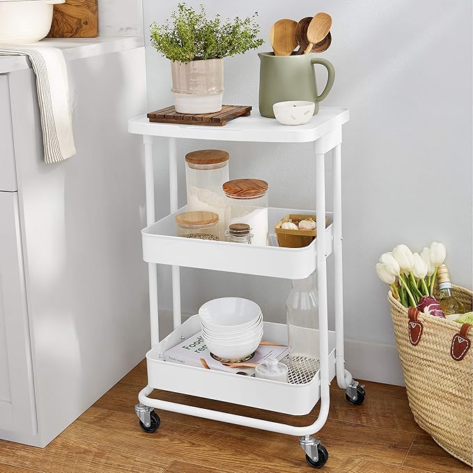 Amazon Basics 2-Tier Metal Kitchen/Utility Cart - Image 5