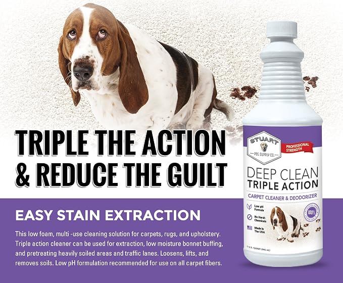 Professional Strength Deep Clean 3X Carpet Cleaner Solution & Deodorizer - Image 4