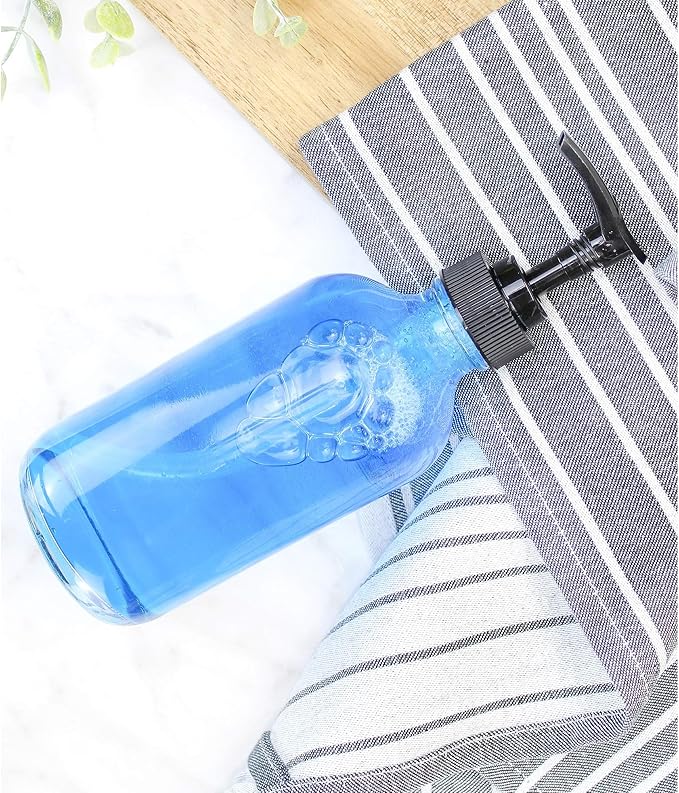 Cornucopia Brands 8oz Clear Glass Pump Bottles, Great as Essential Oil Bottles - Image 4