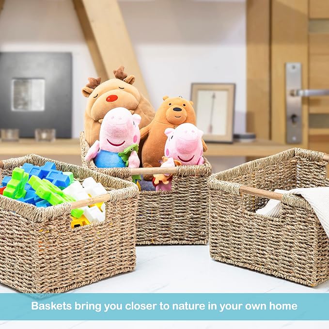 Large Wicker Basket Rectangular - Image 8