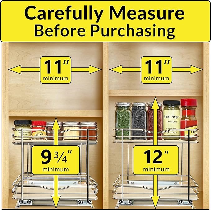 LYNK PROFESSIONAL® Pull Out Spice Rack Organizer - Image 4