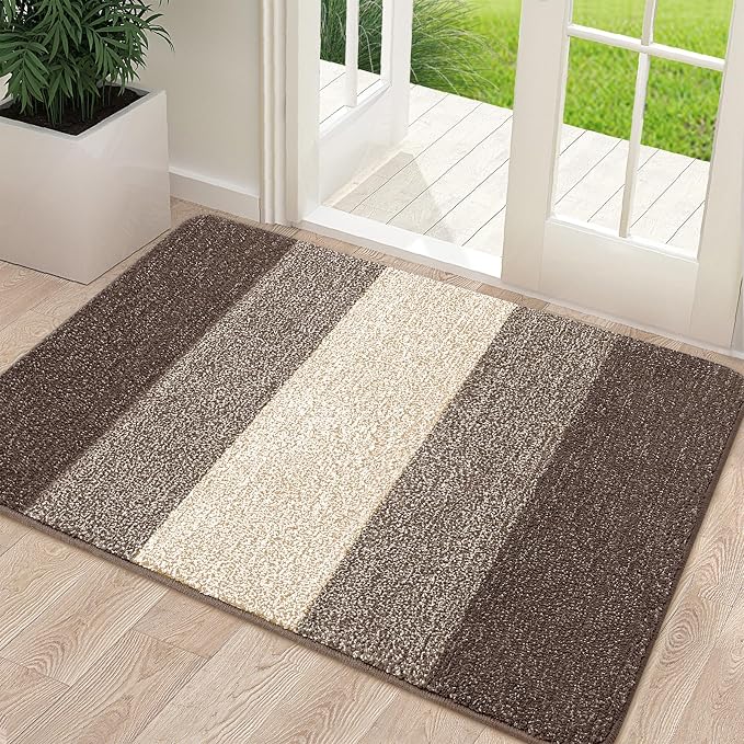 Kitinjoy Indoor Outdoor Door Mat, 48x32 Non-Slip Absorbent Dirt Trapper - Image 7