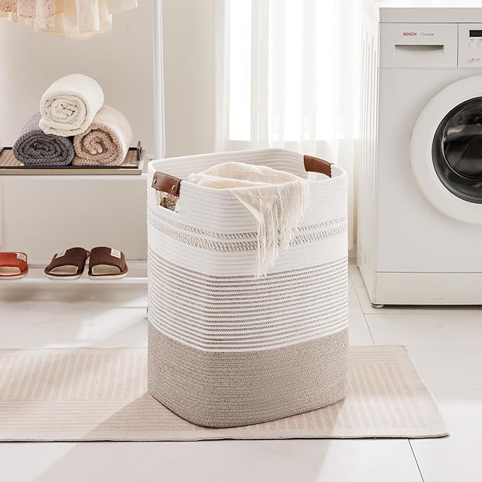 85L Tall Laundry Hamper with Handles - Image 3