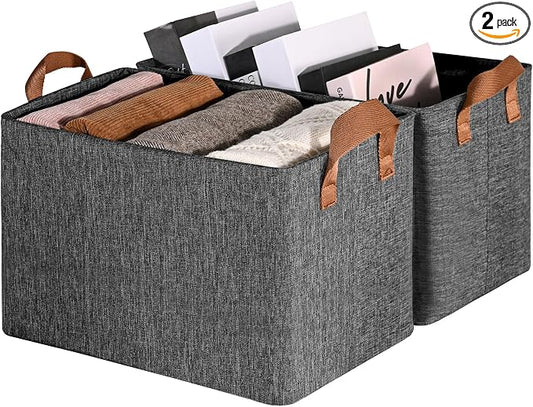 GRANNY SAYS Storage Baskets for Shelves, Closet Organizer Bins, Clothes Storage by GRANNYSAYS