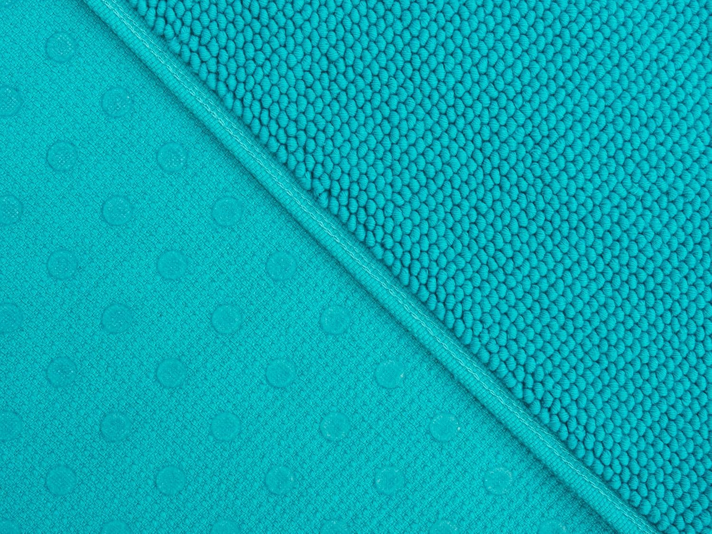 Cotton Paradise 100% Cotton Turkish Bathmat Rug, Soft Absorbent Quick Dry Non Slip, 20x34 Bathmat Rug, Turquoise