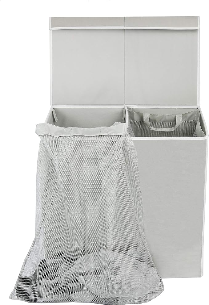 Simple Houseware Double Laundry Hamper - Image 4