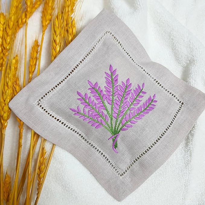 Hcraft Hand Embroidered Lavender Sachet Bags, Lavender Sachets - Image 7