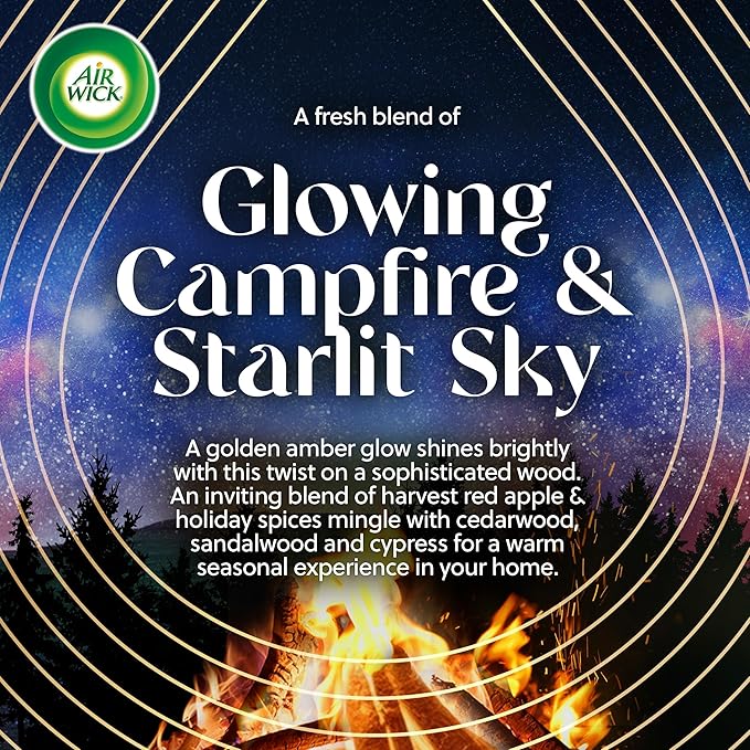 Air Wick Plug In Vibrant Scented Oil, Campfire + Winter Woods, Air Fresheners - Image 3